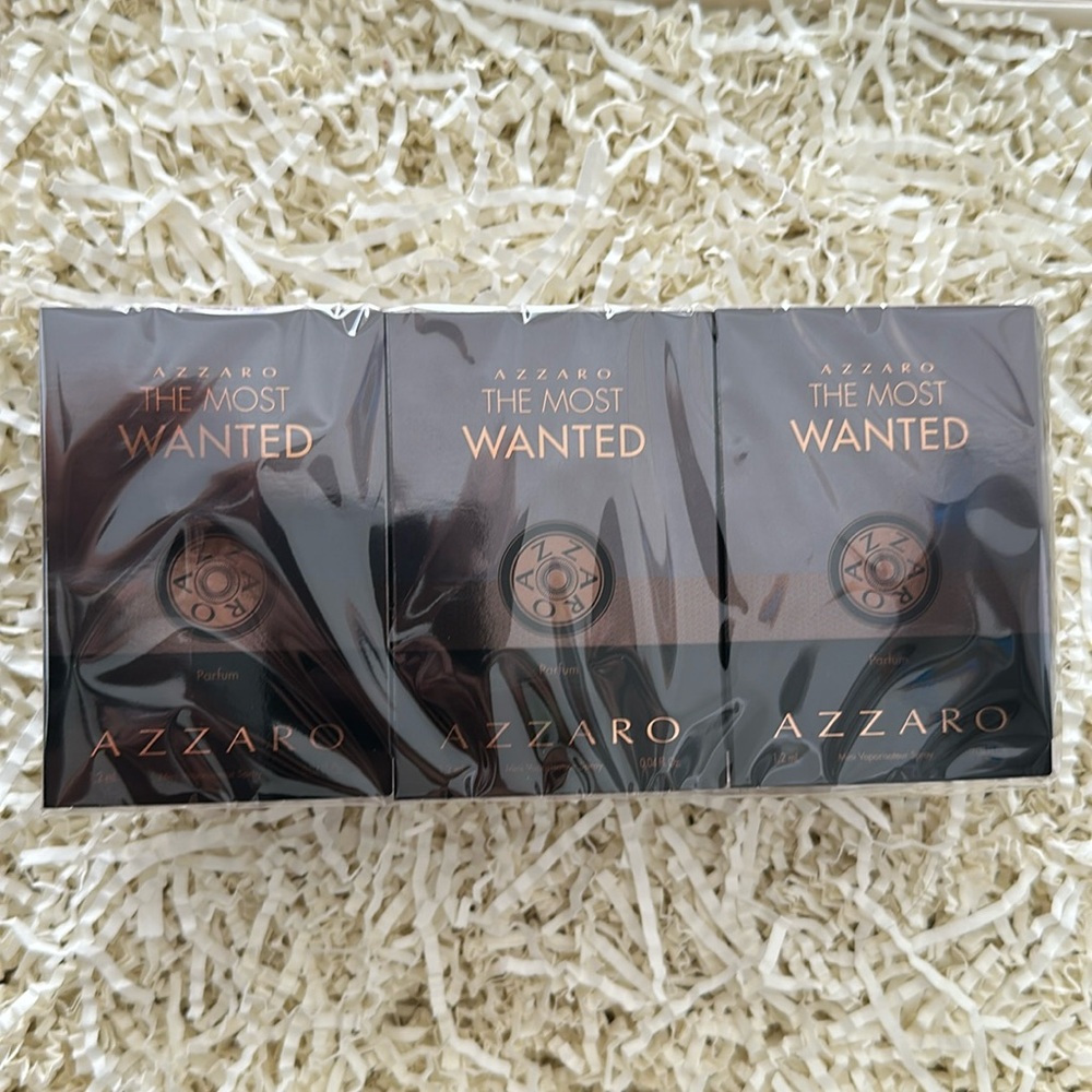 Pack of 12 Azzaro The Most Wanted Mini Travel Vial NEW 1.2ml each